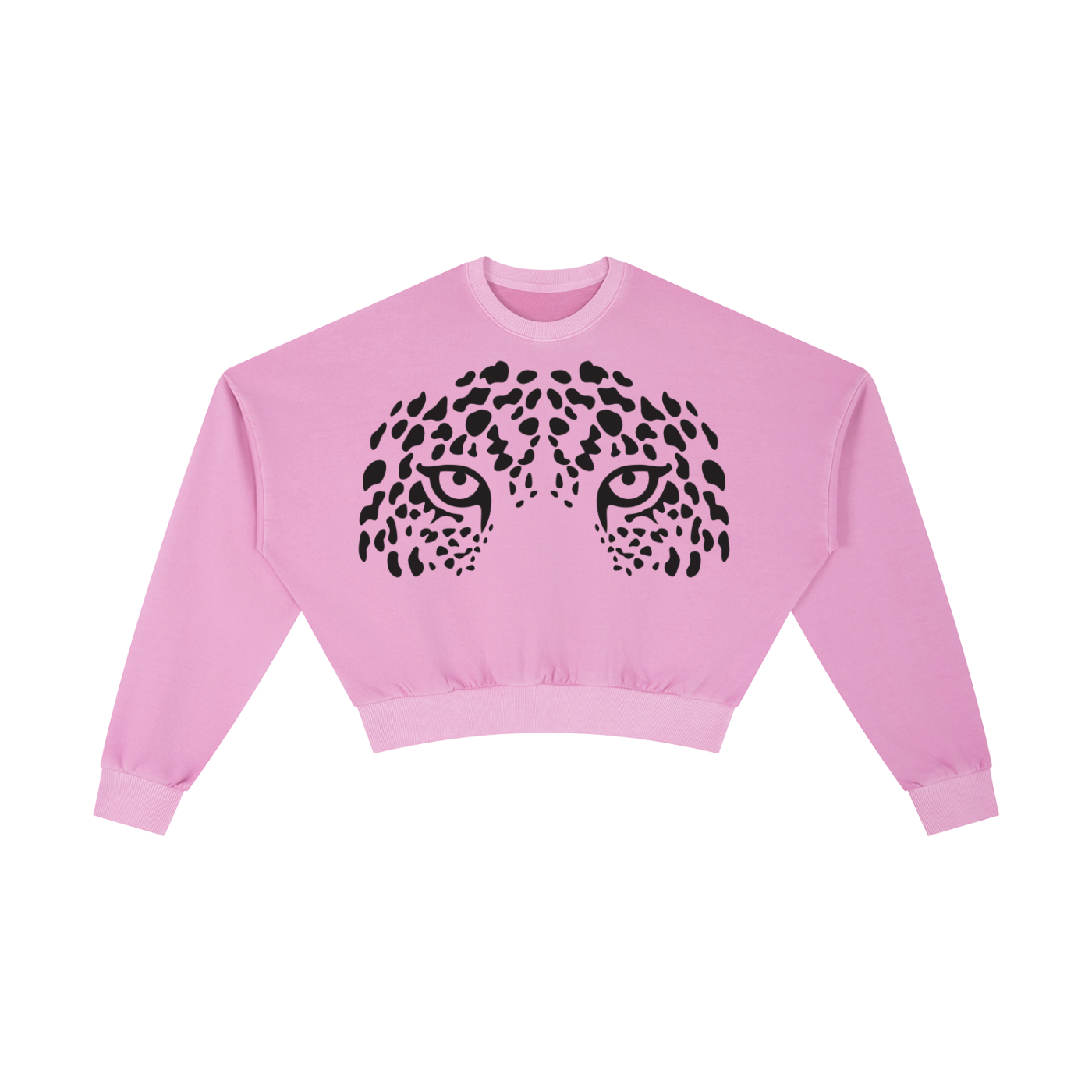 Leopard Gaze Cropped Crewneck