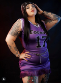 Forever Infinity “Infinite 17” Fringe Varsity Dress